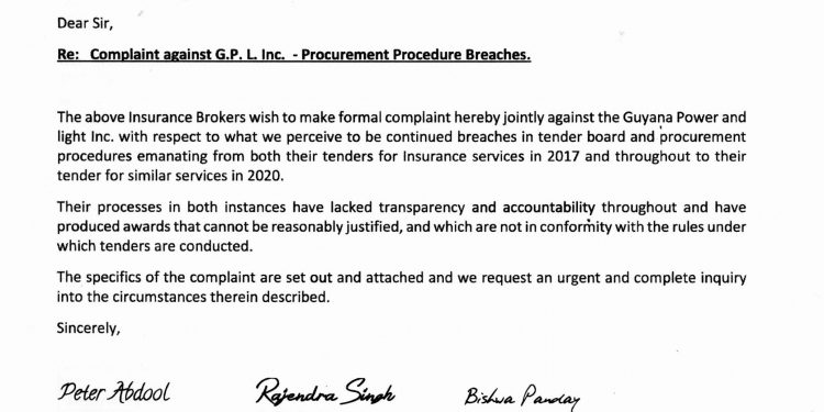 Insurance companies deeply concerned at GPL procurement