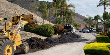 Nearly 75 tons of debris slid down hill into neighborhood near Avila Fire burn scar