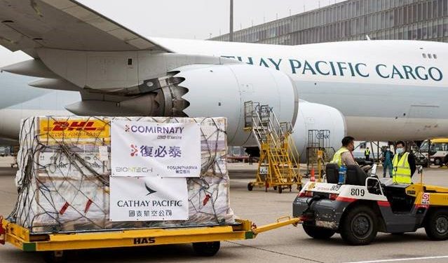 Cathay Cargo transports multiple types of Covid vaccines