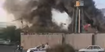 Large blaze reportedly breaks out at state-owned warehouse near Tehran