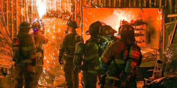 Photos: Firefighters Battle Intense Blaze at TX Golf Cart Warehouse